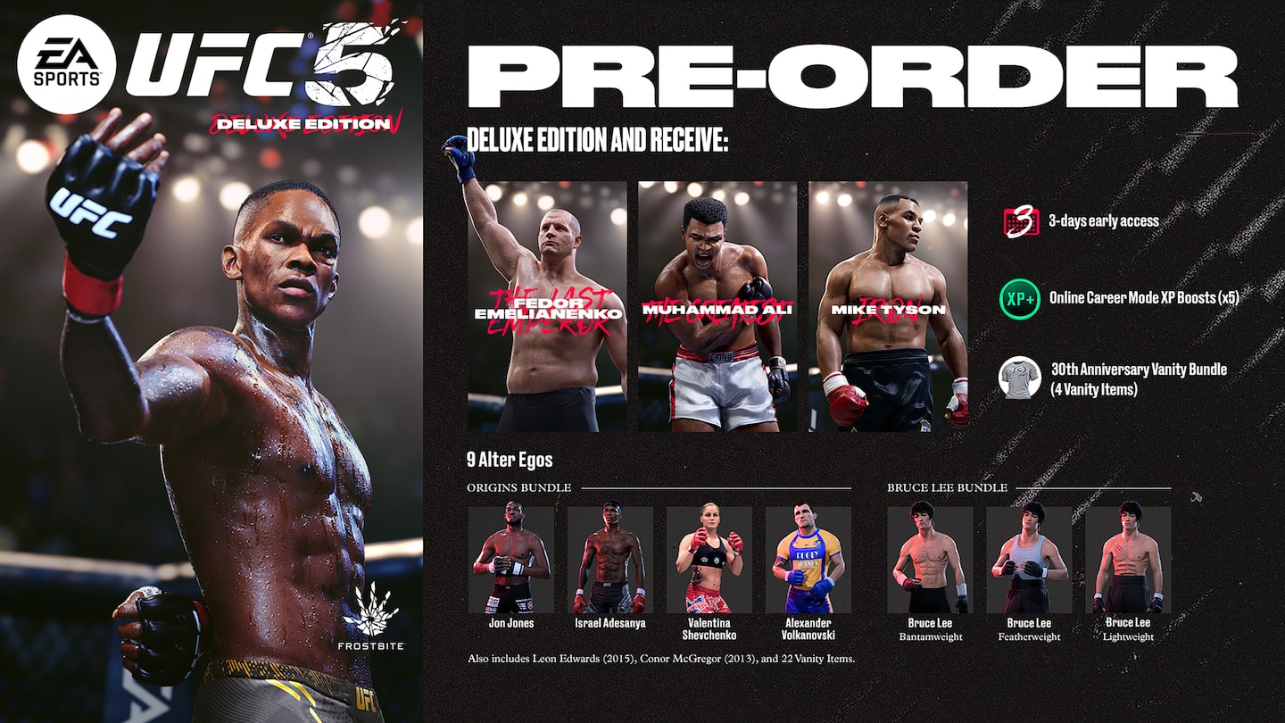 خرید اکانت قانونی UFC 5 Deluxe Edition برای PS5 خرید اکانت قانونی UFC 5 Deluxe Edition برای PS5